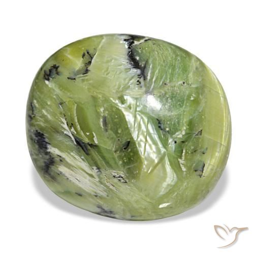 17.19 ct Green Opal Stone, Natural Opal in Oval Cabochon Shape for Sale