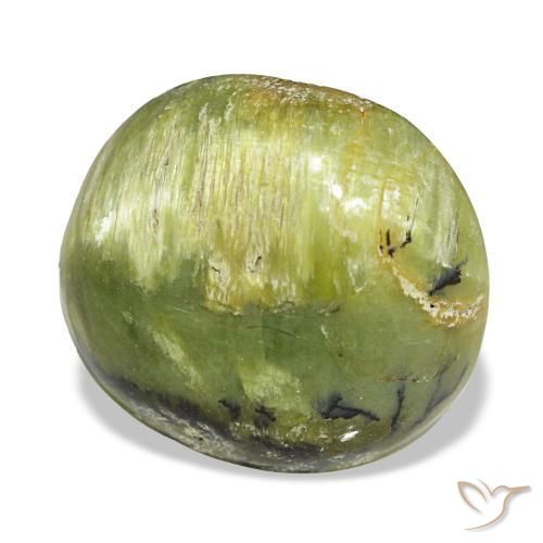 5.75 ct Green Opal Stone, Natural Opal in Oval Cabochon Shape for Sale
