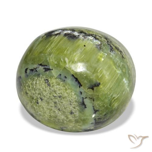 6.61 ct Green Opal Stone, Natural Opal in Oval Cabochon Shape for Sale