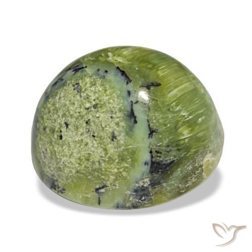 Opal Gemstone in 12.2 x 10.9 mm Size for Sale, Opal Stone in Medium Green Color