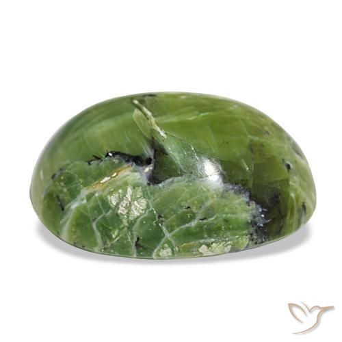 Opal Gemstone in 20 x 15 mm (calibrated) Size for Sale, Opal Stone in Warm Green Color