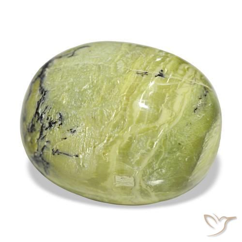 19.72 ct Green Opal Stone, Natural Opal in Oval Cabochon Shape for Sale