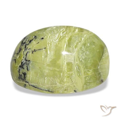 Opal Gemstone in 20.6 x 16.4 mm Size for Sale, Opal Stone in Warm Green Color