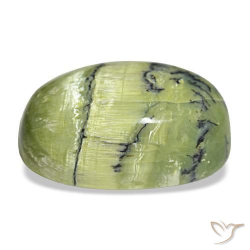 Opal Gemstone in 22.2 x 14.9 mm Size for Sale, Opal Stone in Yellowish Green Color