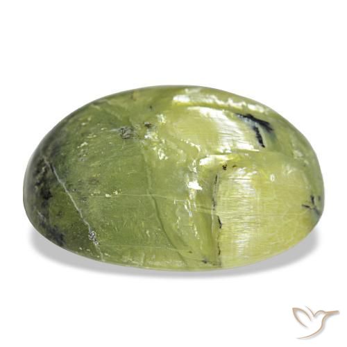 Opal Gemstone in 21.8 x 17 mm Size for Sale, Opal Stone in Earth Green Color