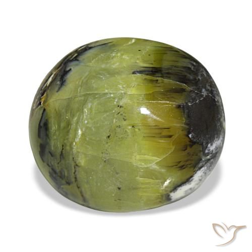 7.49 ct Green Opal Gemstone, Opal Gem in Oval Cabochon Shape for Sale.
