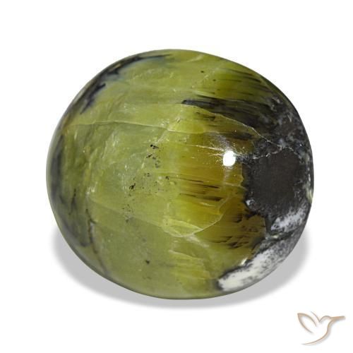 7.49 ct Green Opal Stone, Natural Opal in Oval Cabochon Shape for Sale
