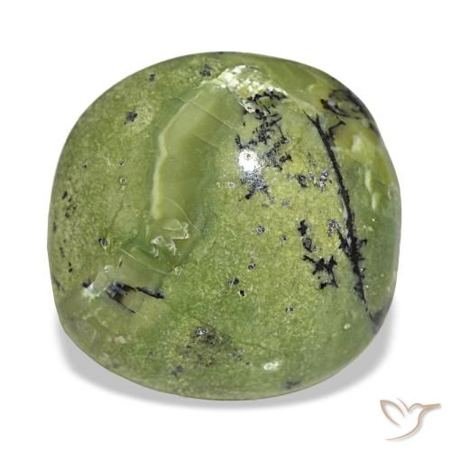 8.69 ct Green Opal Gemstone, Opal Gem in Cushion Cabochon Shape for Sale.