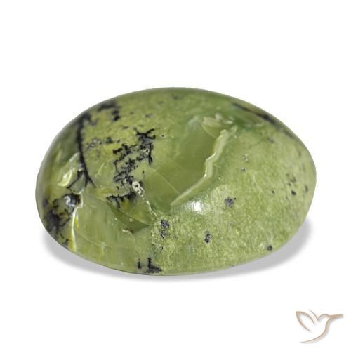 Opal Gemstone in 15 x 15 mm (calibrated) Size for Sale, Opal Stone in Warm Green Color