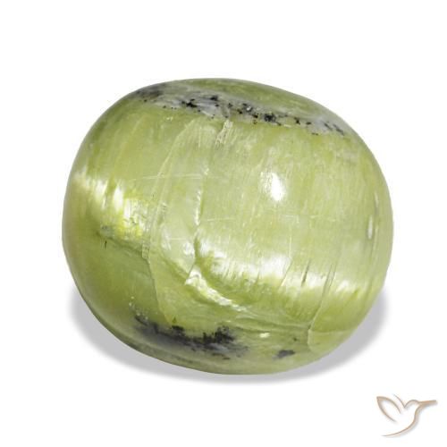 3.75 ct Green Opal Stone, Natural Opal in Oval Cabochon Shape for Sale
