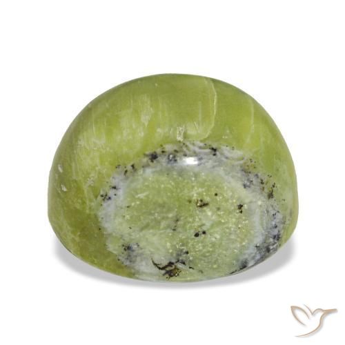Opal Gemstone in 10.1 x 9.2 mm Size for Sale, Opal Stone in Medium Green Color