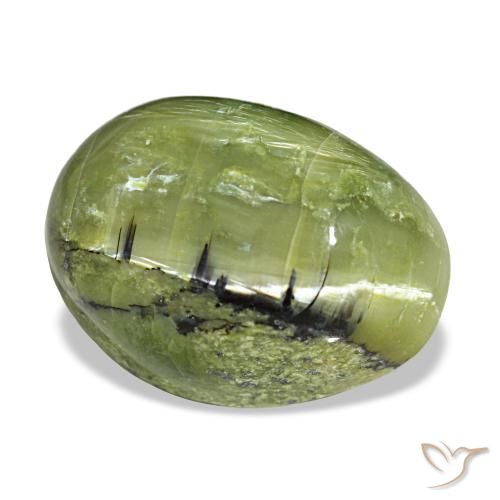 8.44 ct Green Opal Stone, Natural Opal in Oval Cabochon Shape for Sale