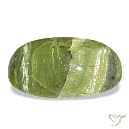 Opal Gemstone in 21.8 x 14.5 mm Size for Sale, Opal Stone in Yellowish Green Color