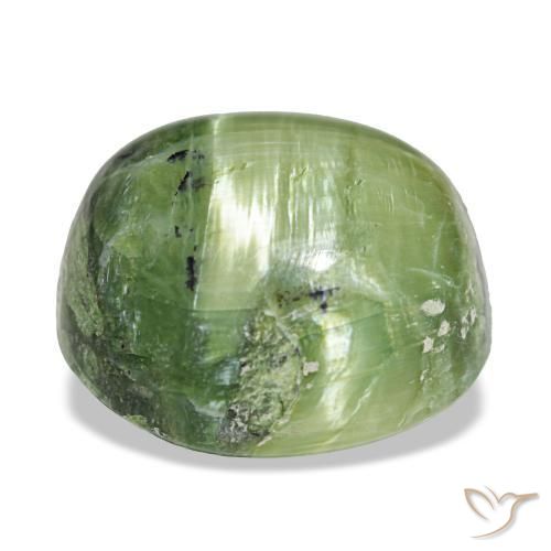 Opal Gemstone in 13.8 x 13.3 mm Size for Sale, Opal Stone in Earth Green Color