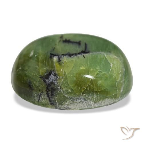 Opal Gemstone in 20.8 x 16.9 mm Size for Sale, Opal Stone in Earth Green Color