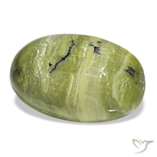 8.46 ct Green Opal Stone, Natural Opal in Oval Cabochon Shape for Sale