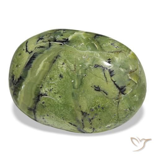 21.32 ct Green Opal Stone, Natural Opal in Oval Cabochon Shape for Sale