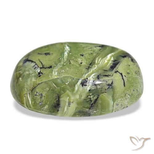 Opal Gemstone in 23 x 16.6 mm Size for Sale, Opal Stone in Yellowish Green Color