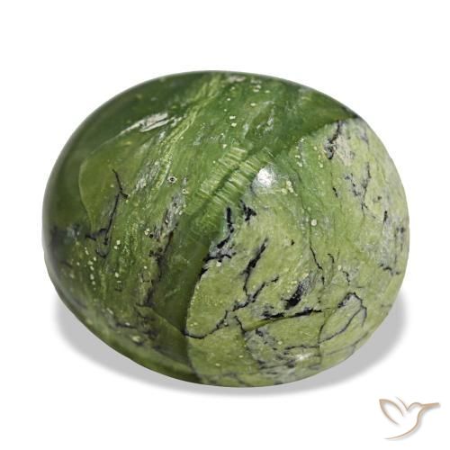 11.27 ct Green Opal Stone, Natural Opal in Oval Cabochon Shape for Sale
