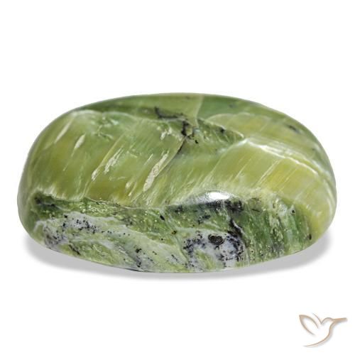 Opal Gemstone in 20 x 15 mm (calibrated) Size for Sale, Opal Stone in Earth Green Color