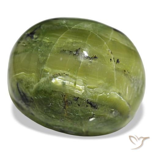 38.09 ct Green Opal Stone, Natural Opal in Oval Cabochon Shape for Sale