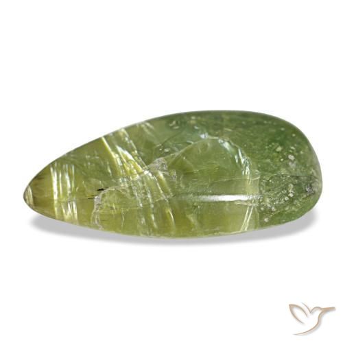 Opal Gemstone in 14.3 x 8.6 mm Size for Sale, Opal Stone in Medium Green Color