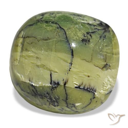 28.96 ct Green Opal Stone, Natural Opal in Cushion Cabochon Shape for Sale