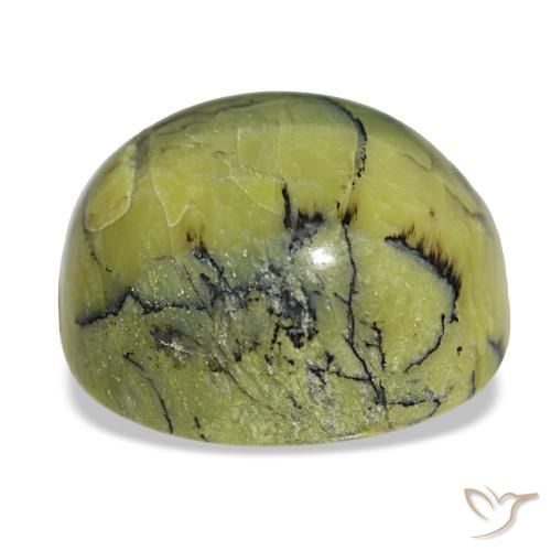 Opal Gemstone in 20.8 x 19.3 mm Size for Sale, Opal Stone in Medium Green Color