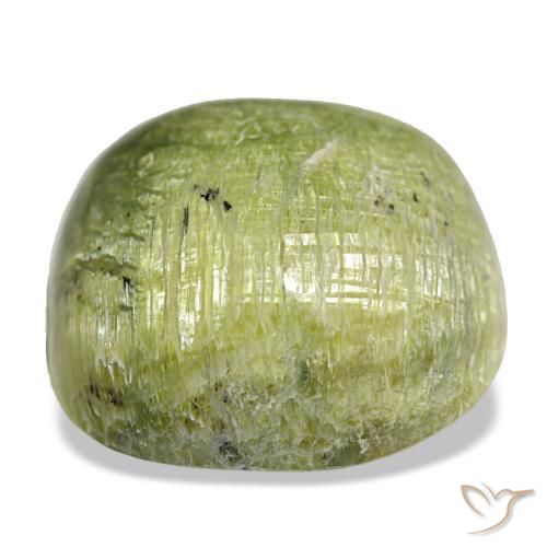 Opal Gemstone in 18 x 18 mm (calibrated) Size for Sale, Opal Stone in Yellowish Green Color