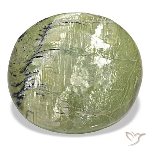 25.90ct Green Opal, Cushion, Opaque