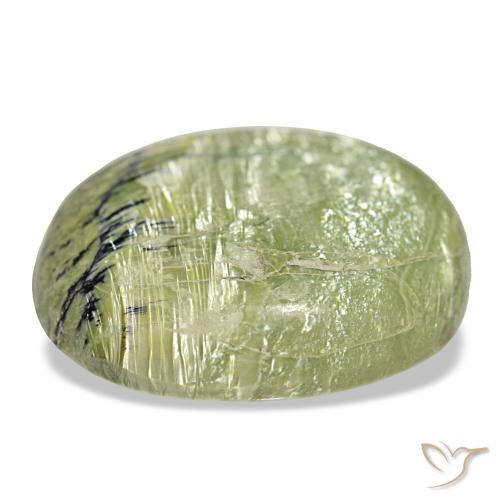 Opal Gemstone in 26.4 x 23.5 mm Size for Sale, Opal Stone in Medium Green Color