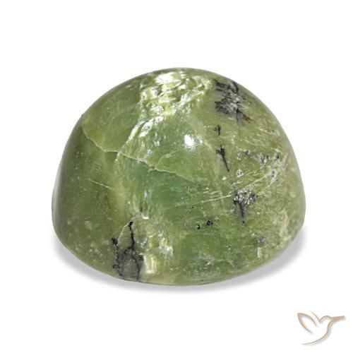 Opal Gemstone in 11.2 x 10.2 mm Size for Sale, Opal Stone in Warm Green Color