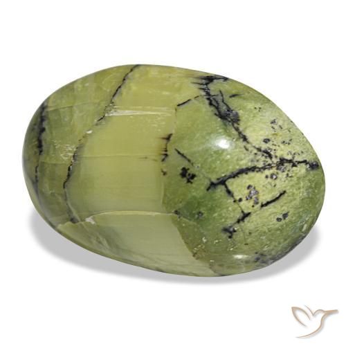10.18 ct Green Opal Stone, Natural Opal in Oval Cabochon Shape for Sale