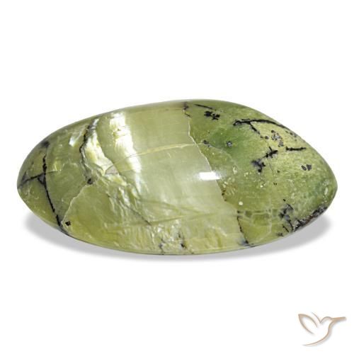Opal Gemstone in 20.1 x 13.2 mm Size for Sale, Opal Stone in Warm Green Color