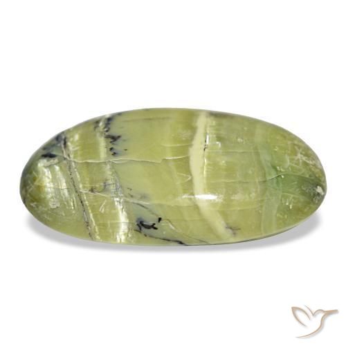 Opal Gemstone in 18.6 x 12.3 mm Size for Sale, Opal Stone in Warm Green Color