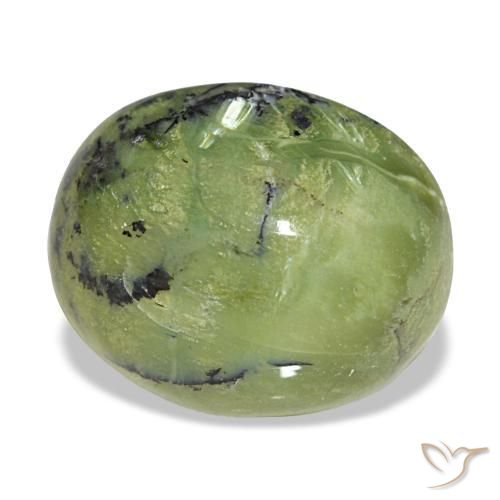 6.32 ct Green Opal Stone, Natural Opal in Oval Cabochon Shape for Sale