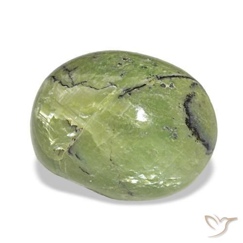 5.40 ct Green Opal Stone, Natural Opal in Oval Cabochon Shape for Sale