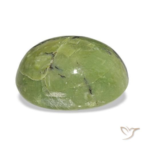 Opal Gemstone in 13.4 x 10.5 mm Size for Sale, Opal Stone in Yellowish Green Color