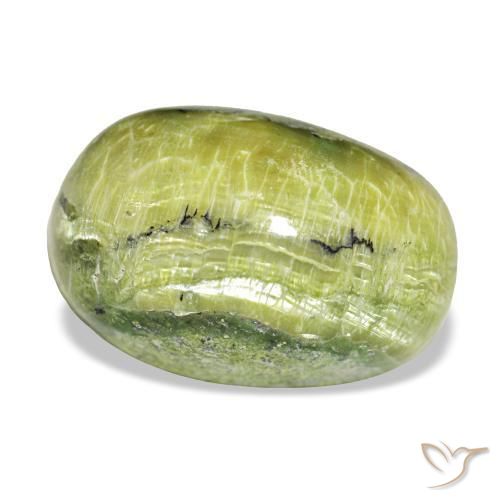 12.02 ct Green Opal Stone, Natural Opal in Oval Cabochon Shape for Sale