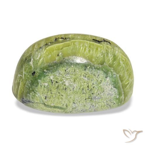 Opal Gemstone in 17.6 x 11.9 mm Size for Sale, Opal Stone in Yellowish Green Color