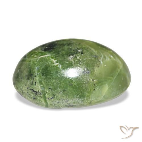 Opal Gemstone in 17.1 x 12.1 mm Size for Sale, Opal Stone in Yellowish Green Color