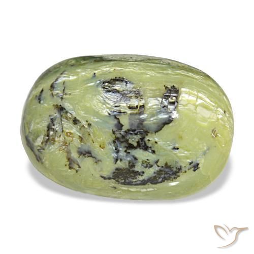 9.57 ct Green Opal Stone, Natural Opal in Oval Cabochon Shape for Sale