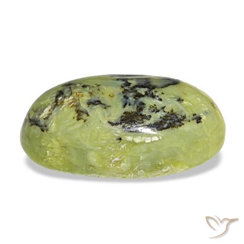 Opal Gemstone in 18.9 x 12.7 mm Size for Sale, Opal Stone in Warm Green Color