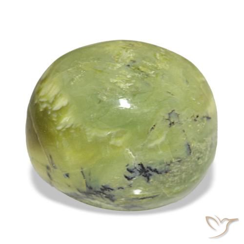 8.01ct Natural Warm Green Opal, Oval, Opaque, Photo A