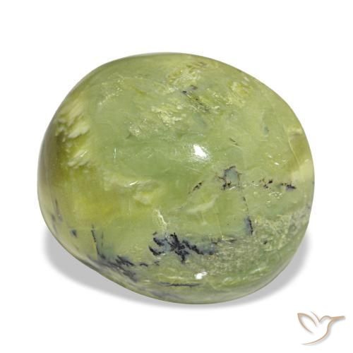 8.01 ct Green Opal Stone, Natural Opal in Oval Cabochon Shape for Sale