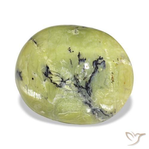 8.96 ct Green Opal Stone, Natural Opal in Oval Cabochon Shape for Sale