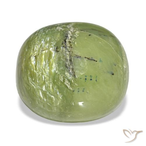 6.79 ct Green Opal Gemstone, Opal Gem in Cushion Cabochon Shape for Sale.