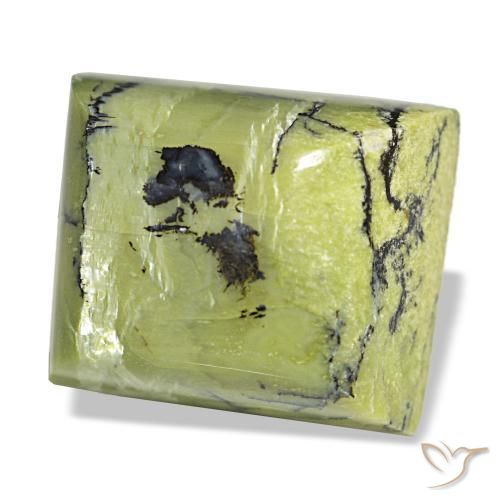 21.06 ct Green Opal Stone, Natural Opal in Baguette Cabochon Shape for Sale