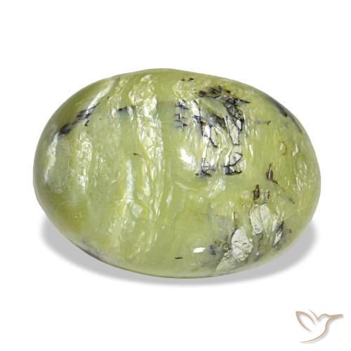 6.67 ct Green Opal Stone, Natural Opal in Oval Cabochon Shape for Sale
