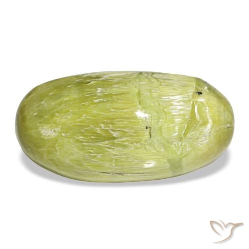 7.30 ct Green Opal Gemstone, Opal Gem in Oval Cabochon Shape for Sale.